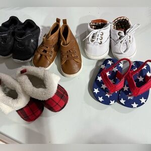 Boy crib shoes- newborn-6 months
